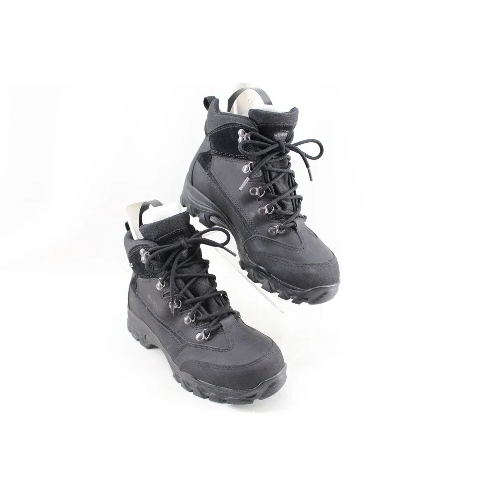 WOLVERINE SPENCER WATERPROOF BLACK WORK BOOTS OIL RESISTANT MEN'S SIZE 8M W05126